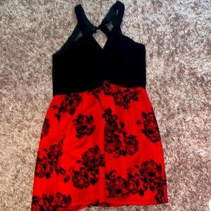 Black and red dress